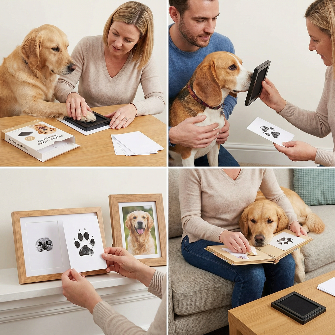 Pet Paw &amp; Nose Print Kit – DIY Keepsake for Dogs