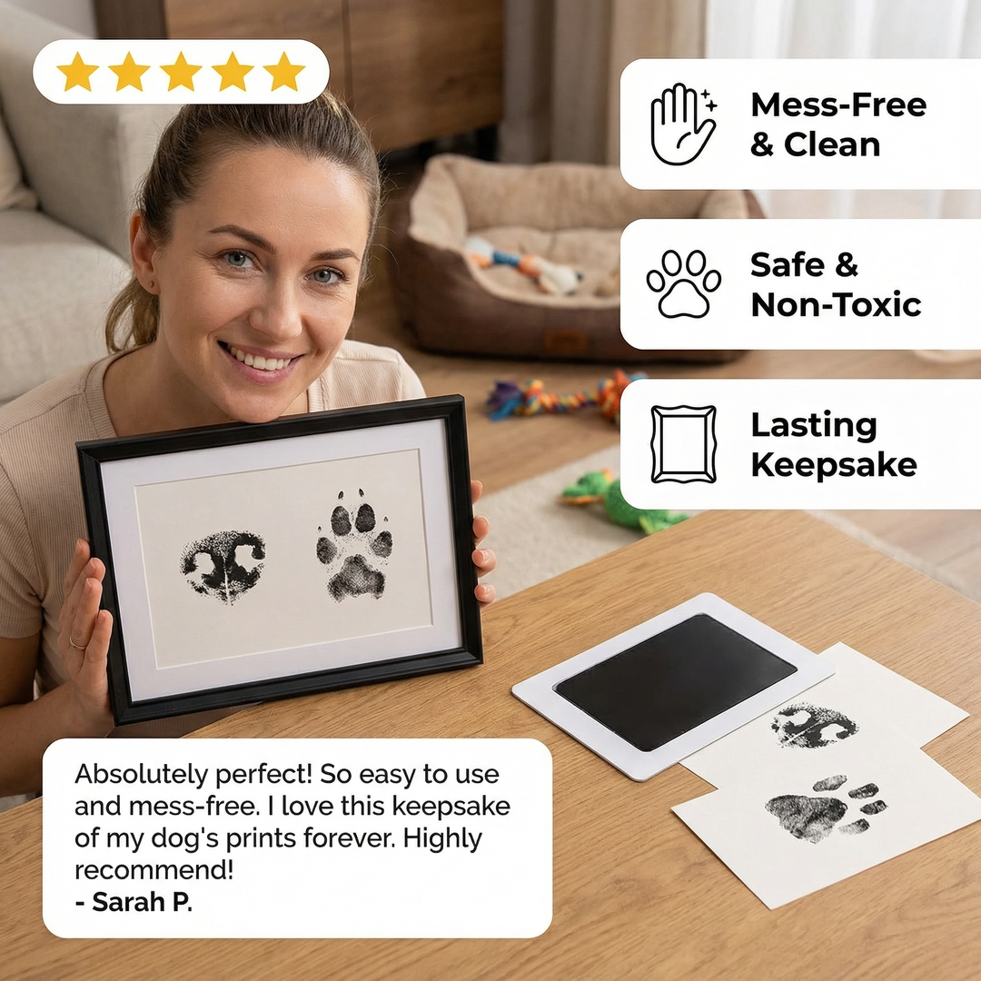 Pet Paw &amp; Nose Print Kit – DIY Keepsake for Dogs