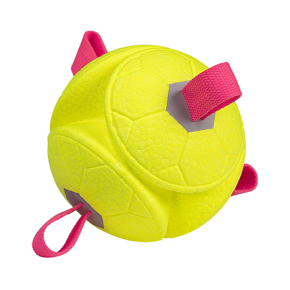 Eco-Friendly Indestructible Dog Ball – Bite Resistant Interactive Tug &amp; Fetch Toy