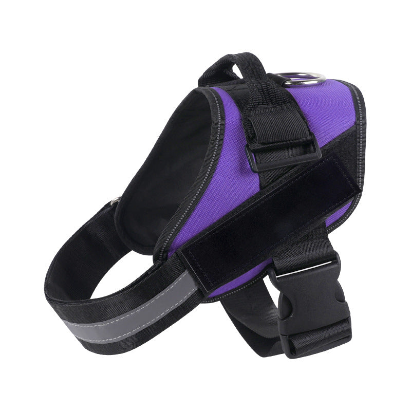 Reflective Adjustable Dog Harness with 3 Leash Clips – Padded for Walking &amp; Training