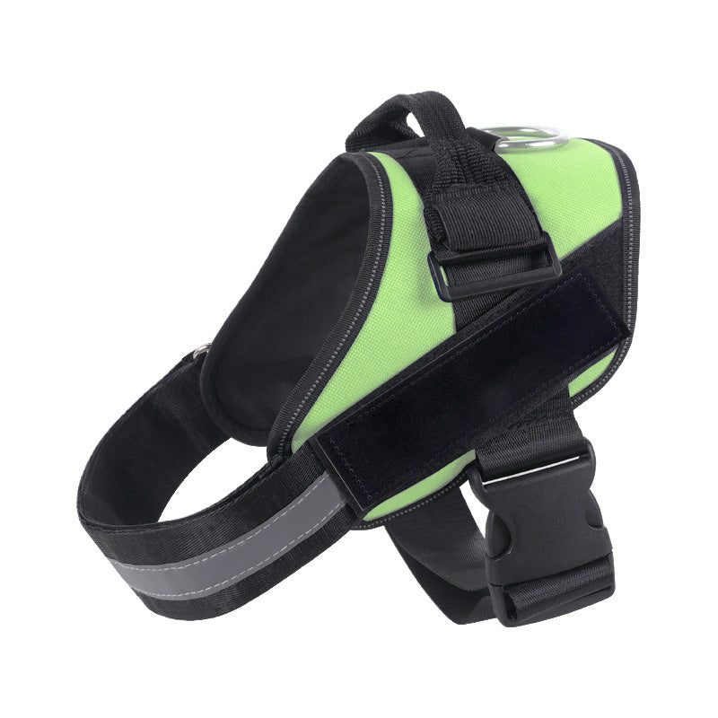 Reflective Adjustable Dog Harness with 3 Leash Clips – Padded for Walking &amp; Training