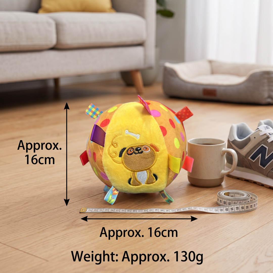 Interactive Hanging Dog Ball Toy with Elastic Play Rope &amp; Hook