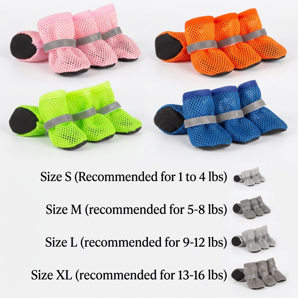 Breathable Mesh Dog Shoes for Hot Days – Soft Sole for Small &amp; Large Dogs