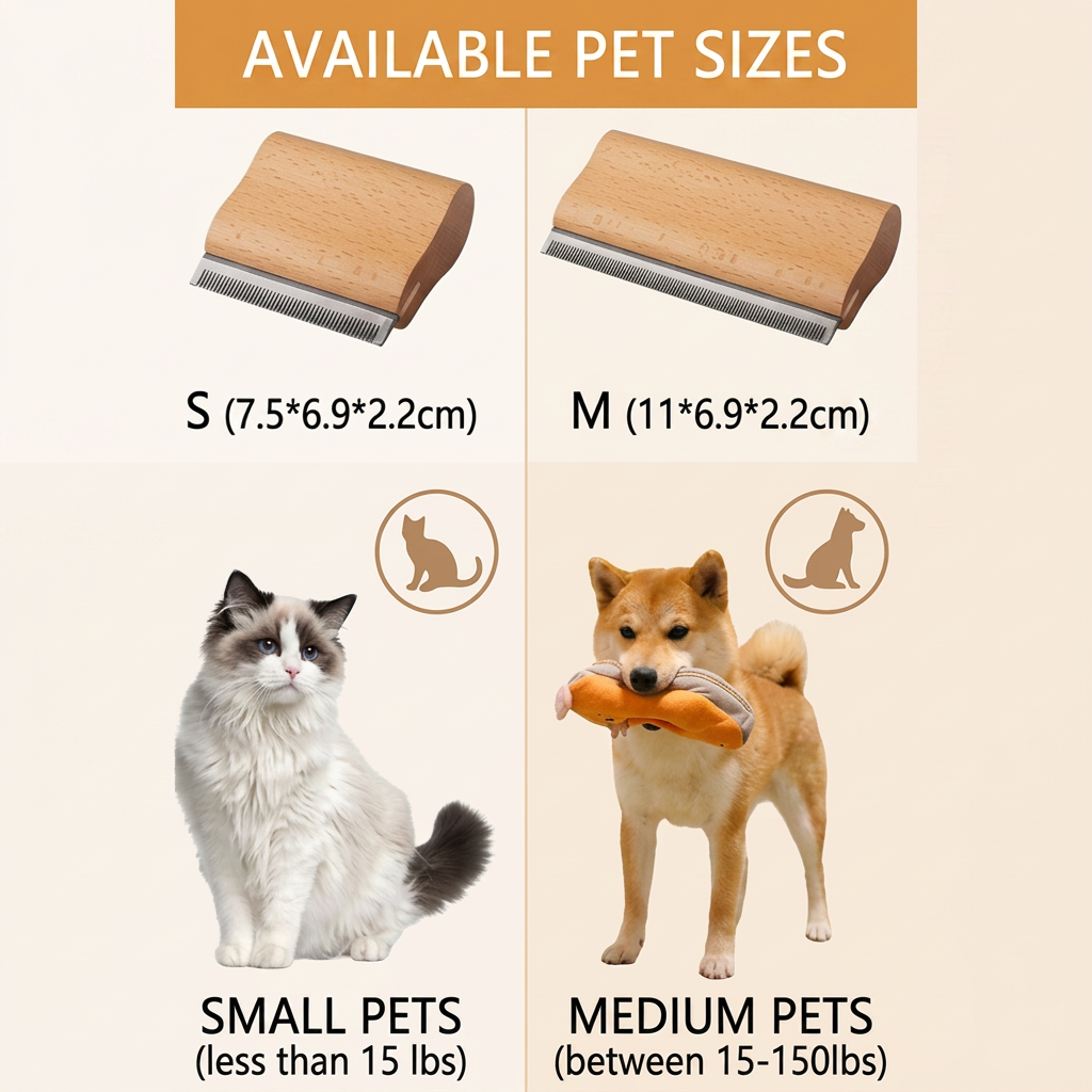 2-in-1 Pet Grooming &amp; Hair Removal Comb for Fur, Furniture &amp; Fabrics