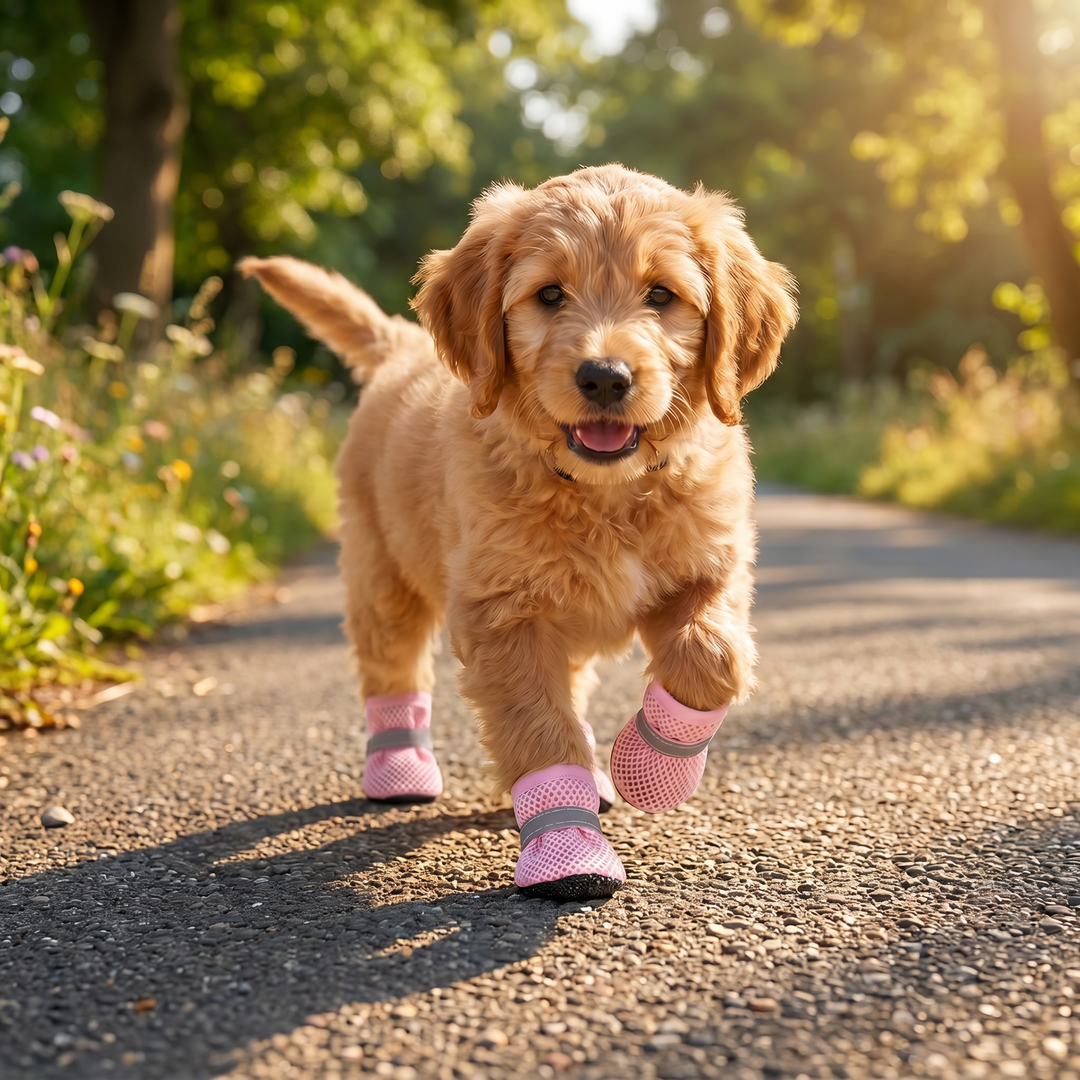 Breathable Mesh Dog Shoes for Hot Days – Soft Sole for Small &amp; Large Dogs