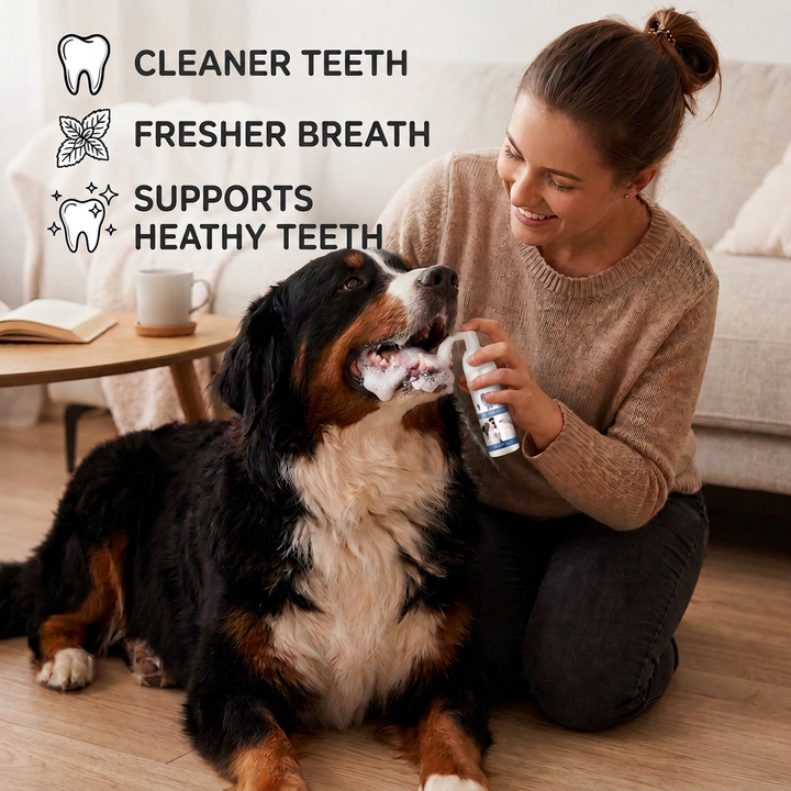 Dog Dental Cleaning Foam – Brighter Teeth &amp; Fresh Breath