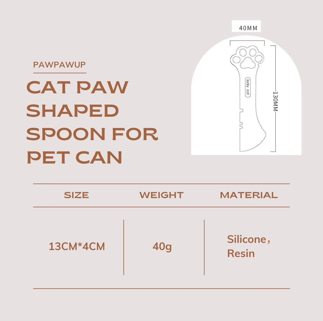 Cat Claw Silicone Spoon and Lid for Pet Cans（Sold Separately)