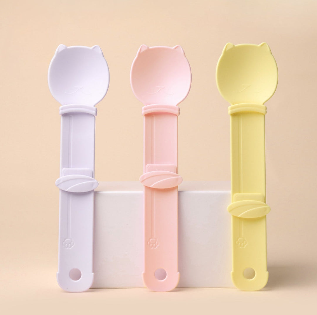 Cat Tube Treat Feeding Spoon – Mess-Free, Easy &amp; Fun Treat Time Tool