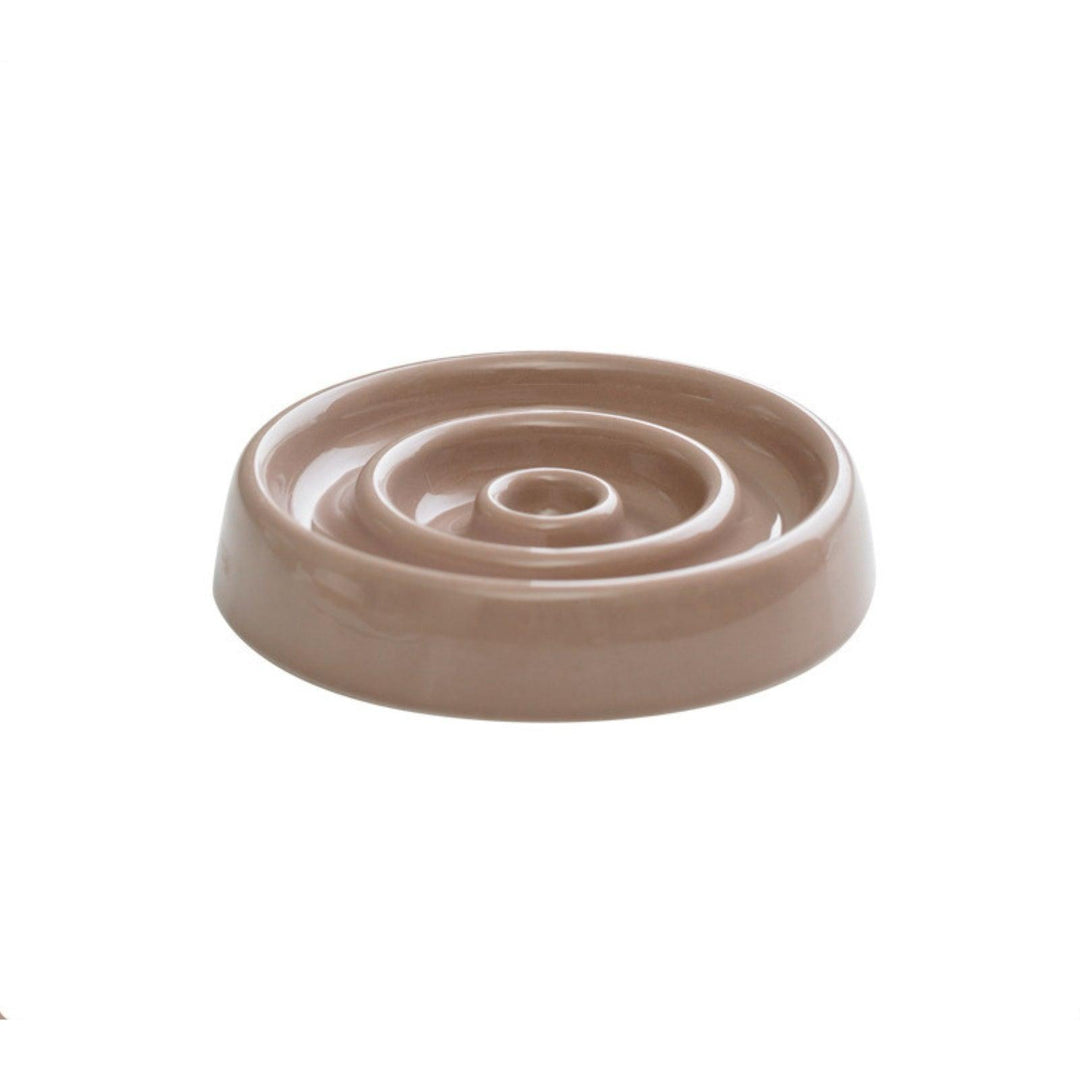 Ceramic Slow Eating Pet Food Bowl for Cats and Dogs