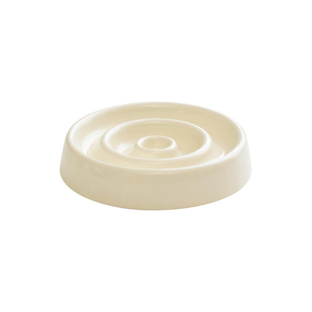 Ceramic Slow Eating Pet Food Bowl for Cats and Dogs
