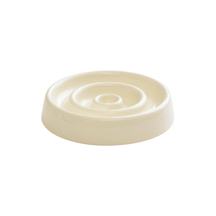 Ceramic Slow Eating Pet Food Bowl for Cats and Dogs