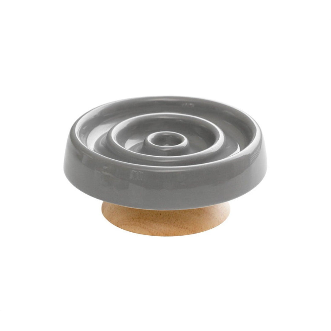 Ceramic Slow Eating Pet Food Bowl for Cats and Dogs