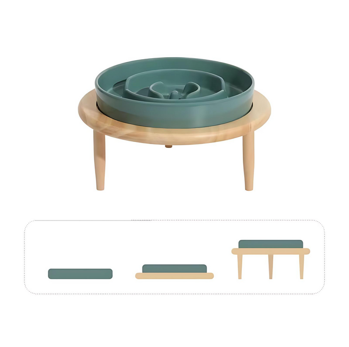 Ceramic Slow Feeder Pet Bowl for Dogs and Cats