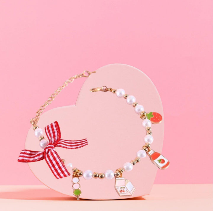 Cute Adjustable Ice-cream Strawberry &amp; Duck Pet Necklace