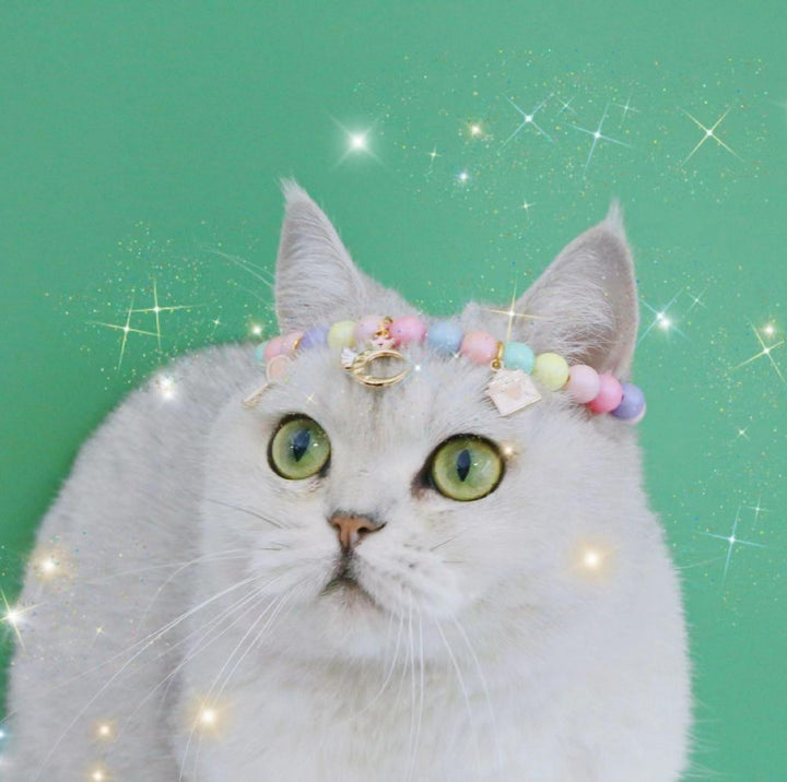 Dreamy Macaron Adjustable Cartoon Pendant Pet Collar