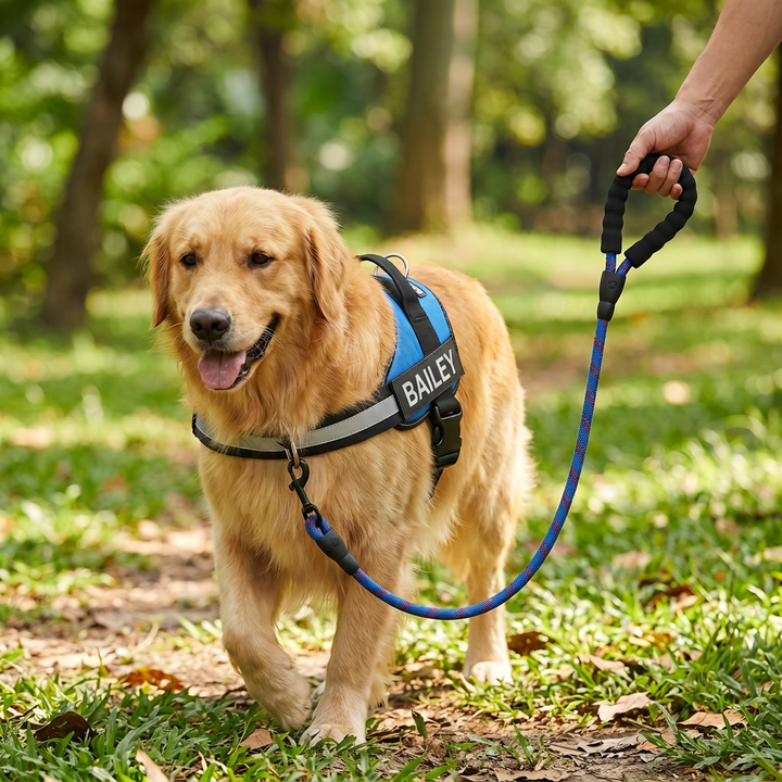 Personalized No-Pull Dog Harness with Front D-Ring – Designed for Neck &amp; Shoulder Relief