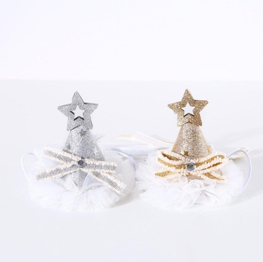 Glitter Birthday Accessory Set for Pets - Hat &amp; Collar