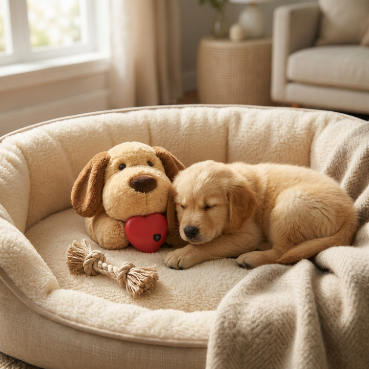 Calming Heartbeat Comfort Plush for Pets – Anxiety &amp; Stress Relief