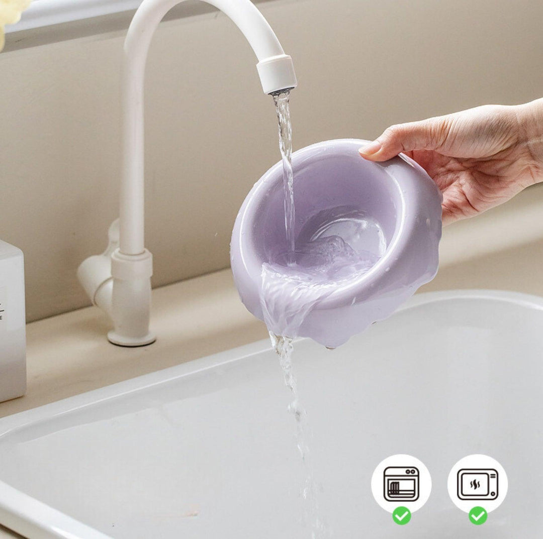Ice Cream Styled Detatchable Lead-Free Ceramic Pet Food Bowls
