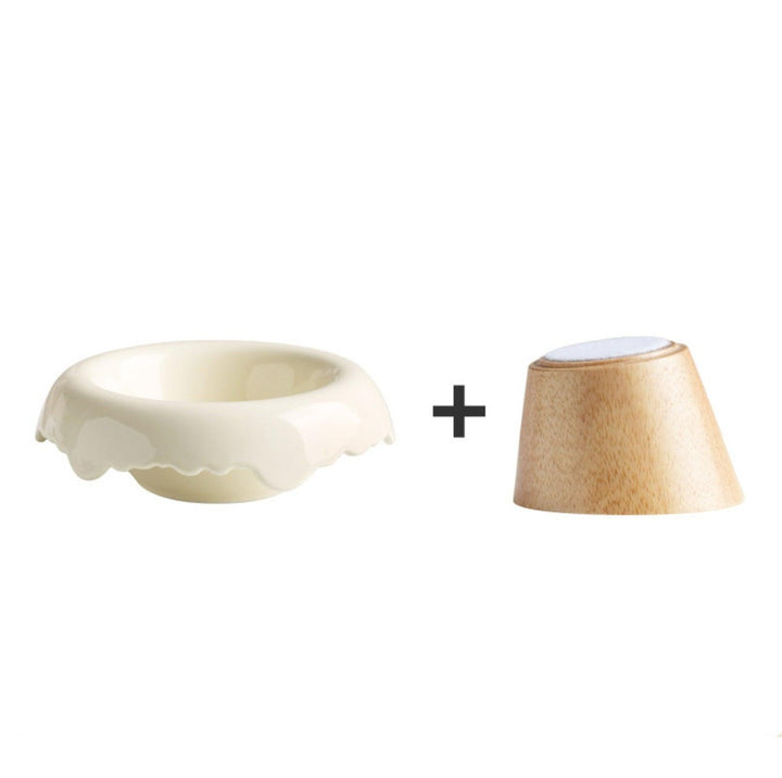 Ice Cream Styled Detatchable Lead-Free Ceramic Pet Food Bowls