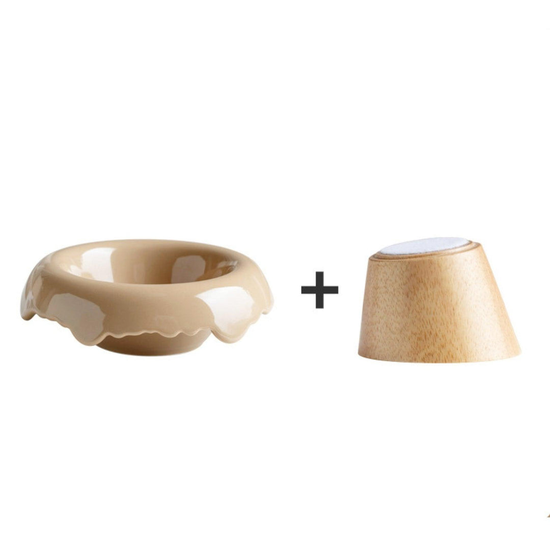 Ice Cream Styled Detatchable Lead-Free Ceramic Pet Food Bowls