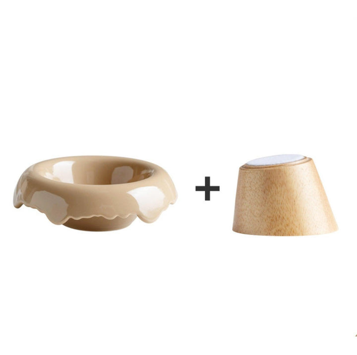 Ice Cream Styled Detatchable Lead-Free Ceramic Pet Food Bowls