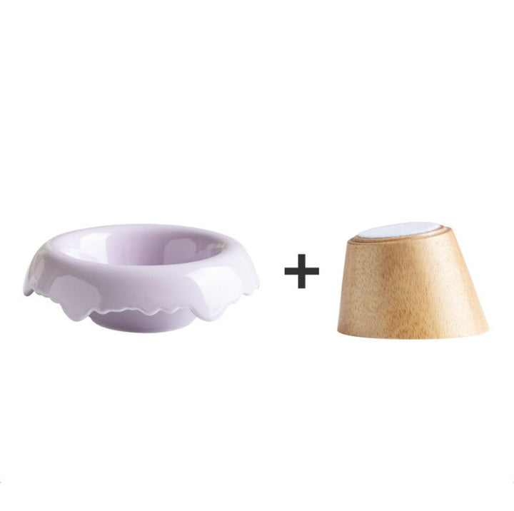 Ice Cream Styled Detatchable Lead-Free Ceramic Pet Food Bowls