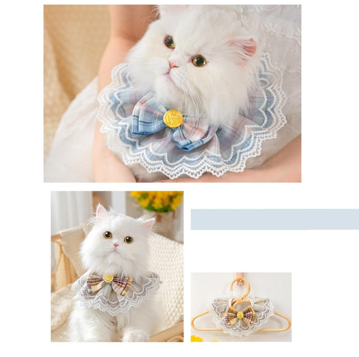 JK Style Lace &amp; Bow Decorative Pet Bib