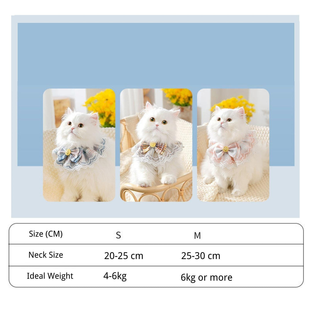 JK Style Lace &amp; Bow Decorative Pet Bib