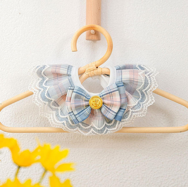 JK Style Lace &amp; Bow Decorative Pet Bib
