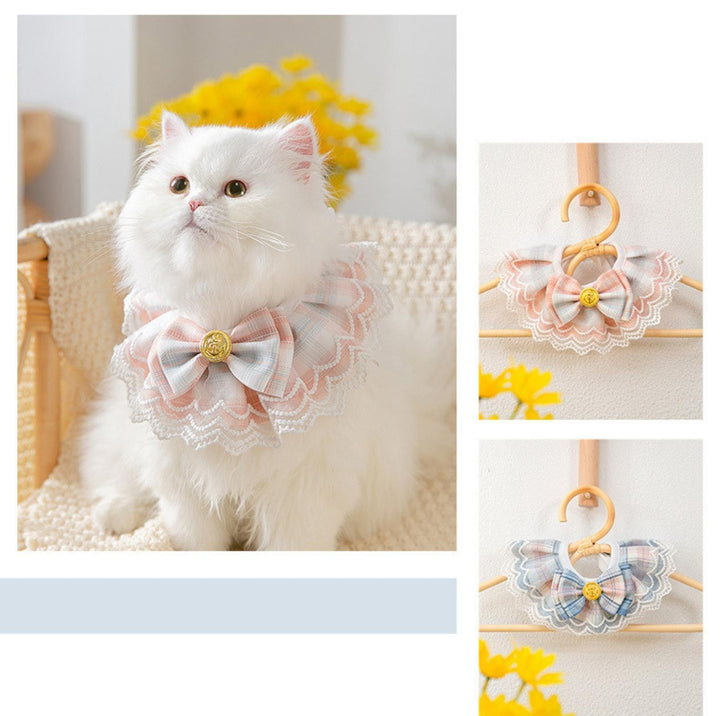 JK Style Lace &amp; Bow Decorative Pet Bib