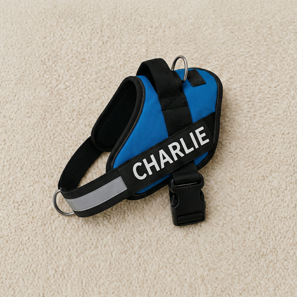 Personalized No-Pull Dog Harness with Front D-Ring – Designed for Neck &amp; Shoulder Relief