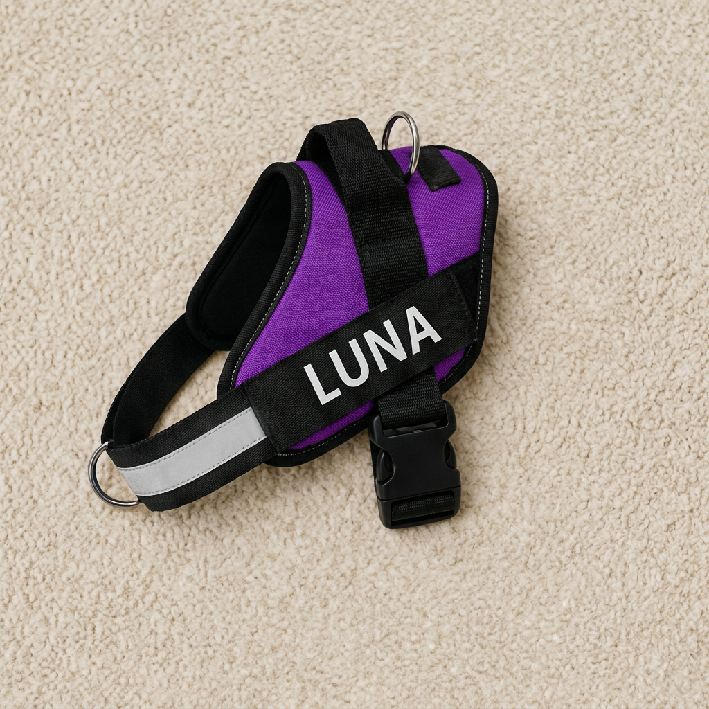 Personalized No-Pull Dog Harness with Front D-Ring – Designed for Neck &amp; Shoulder Relief