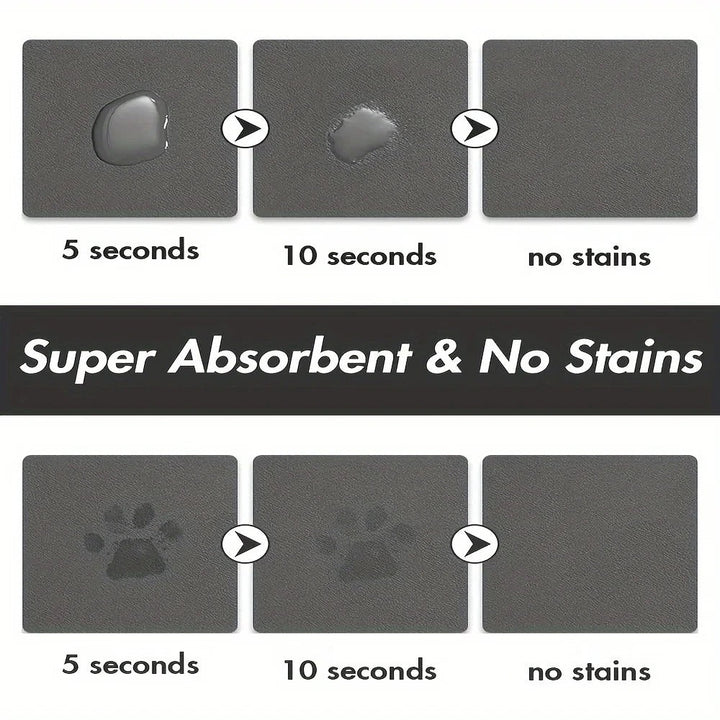 Pet Solid Color Oval Mat