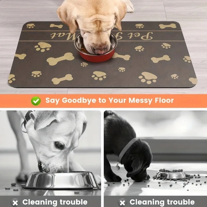 Pet Placemat No Stain Quick Drying Absorbent