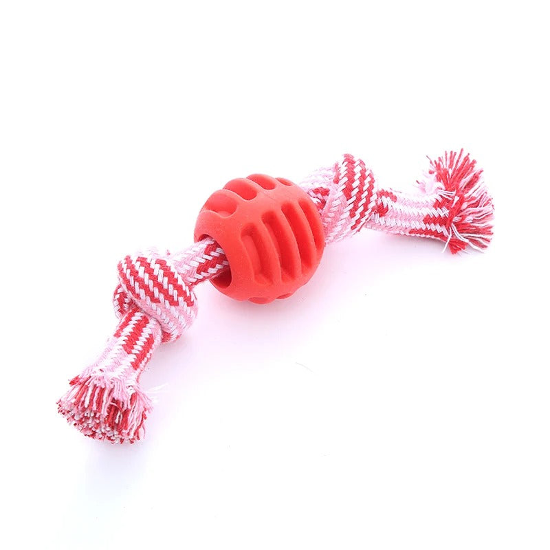 Pet Dog Toy Cotton Rope Double Knot