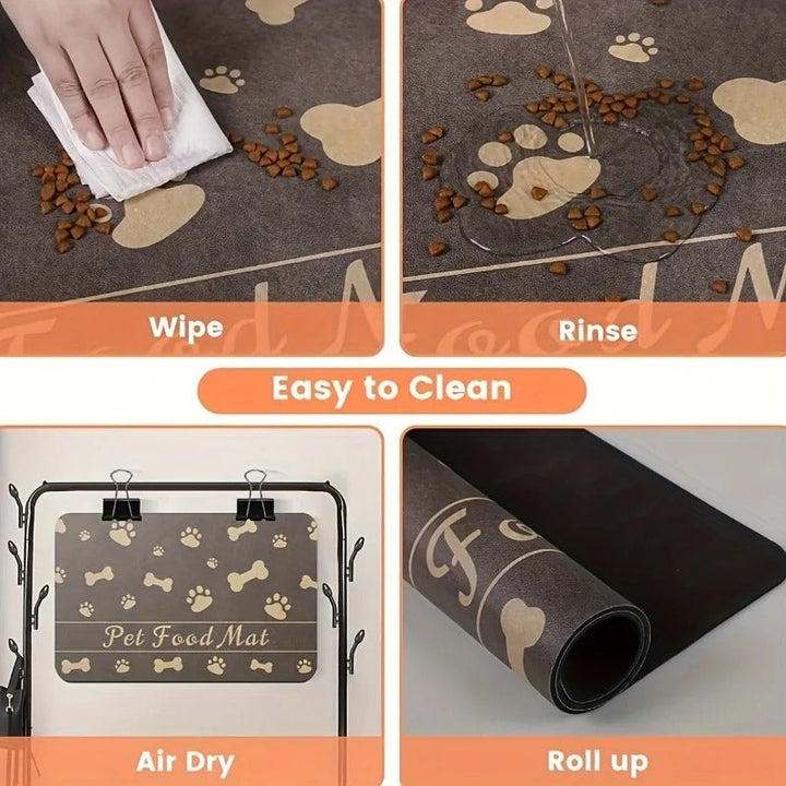 Pet Placemat No Stain Quick Drying Absorbent