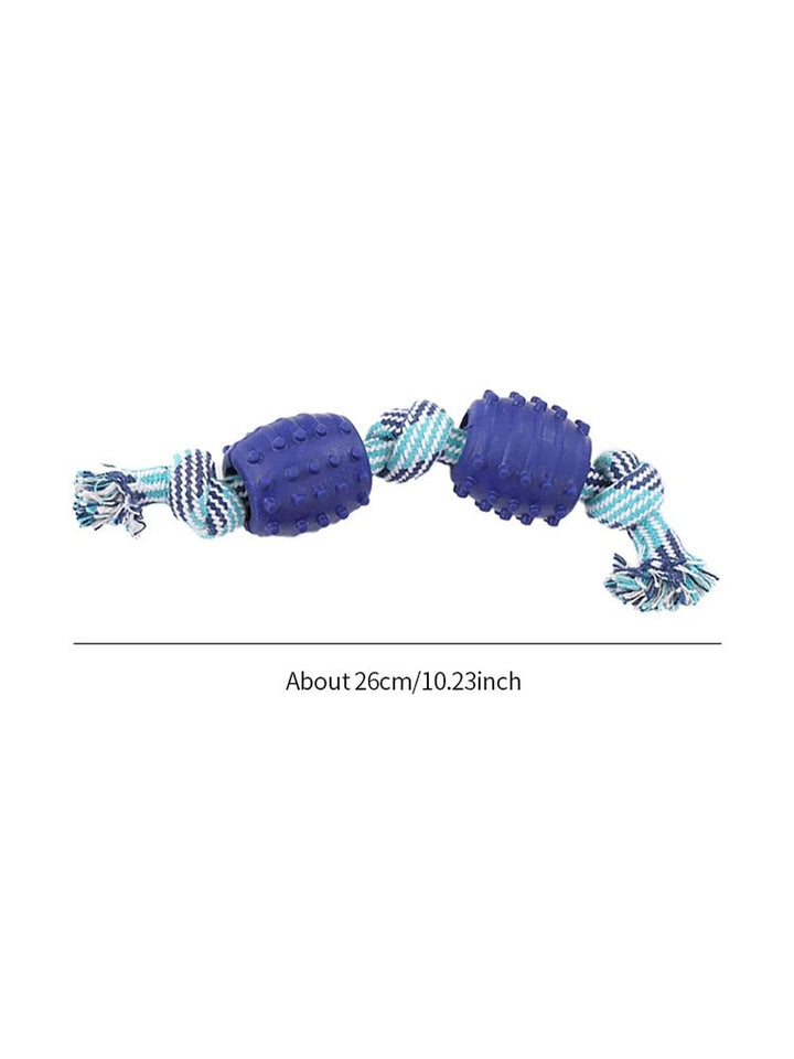 Double Knot Cotton Cord with Ball Dog Toy
