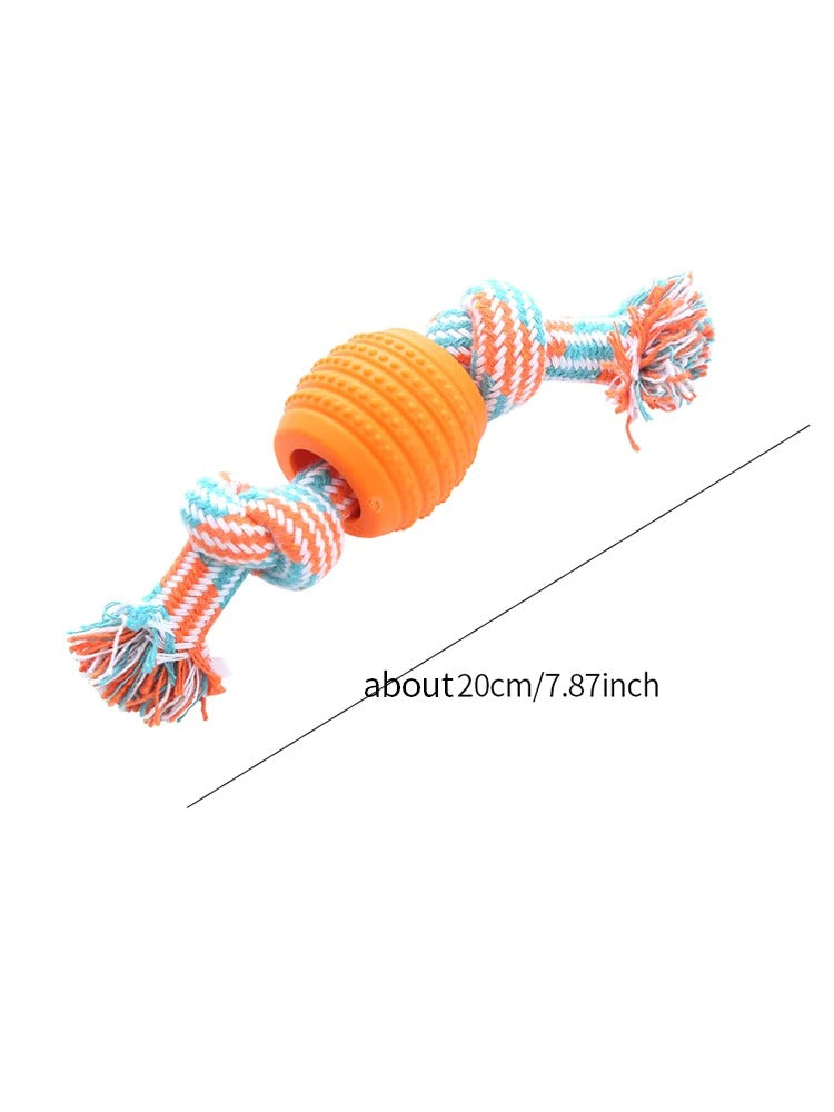 Pet Dog Toy Cotton Rope Double Knot