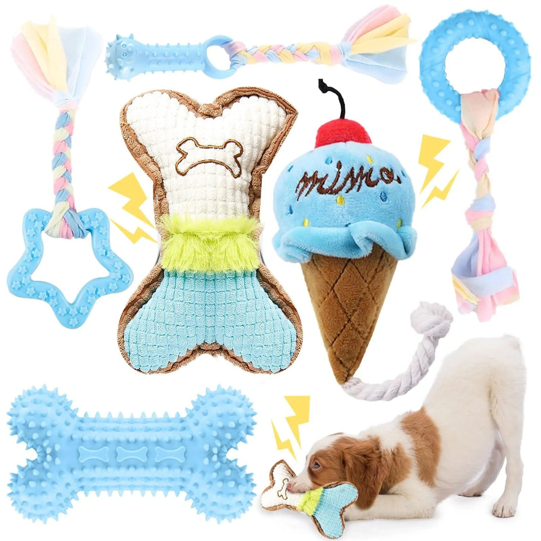6pcs Set Puppy Bite Toys