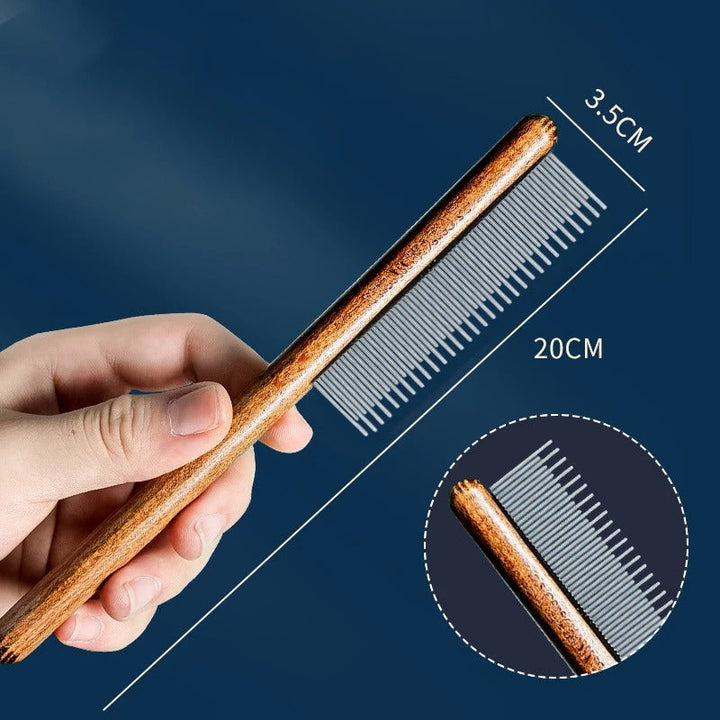 Premium Cat Comb: Stainless Steel Grooming for a Healthy Coat
