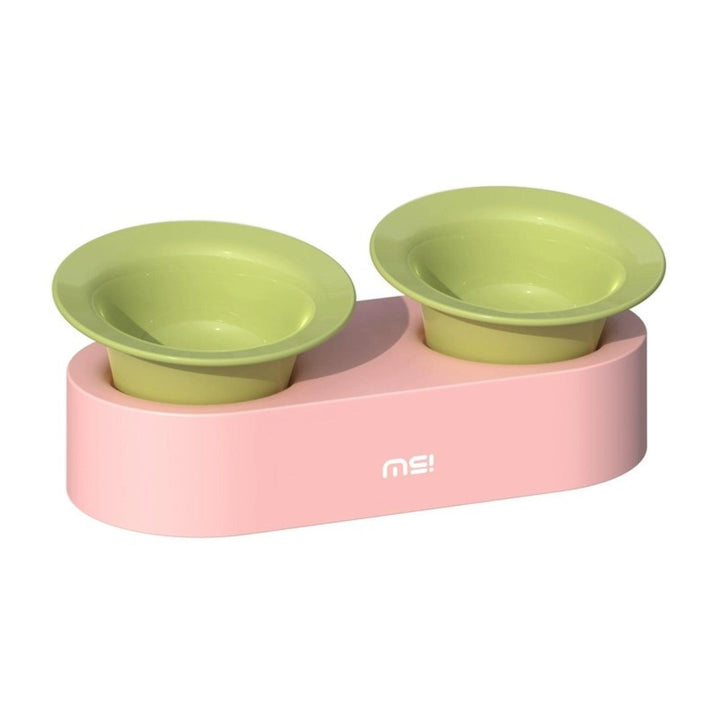 MAKESURE Jingle 2-in-1 Ceramic Pet Bowl Set for Food &amp; Water Cat Bowls