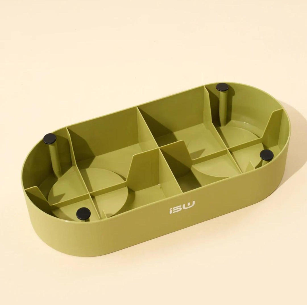 MAKESURE Jingle 2-in-1 Ceramic Pet Bowl Set for Food &amp; Water Cat Bowls