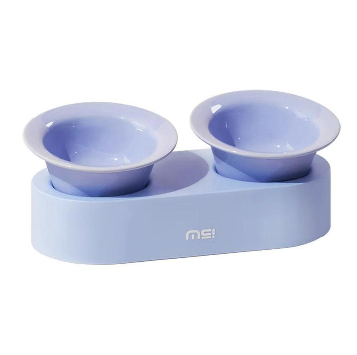 MAKESURE Jingle 2-in-1 Ceramic Pet Bowl Set for Food &amp; Water Cat Bowls