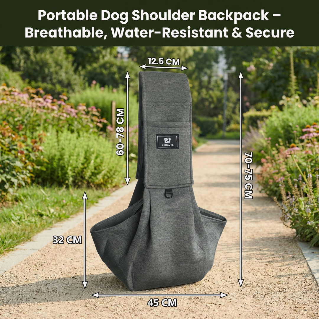 Portable Dog Shoulder Backpack – Breathable, Water-Resistant &amp; Secure