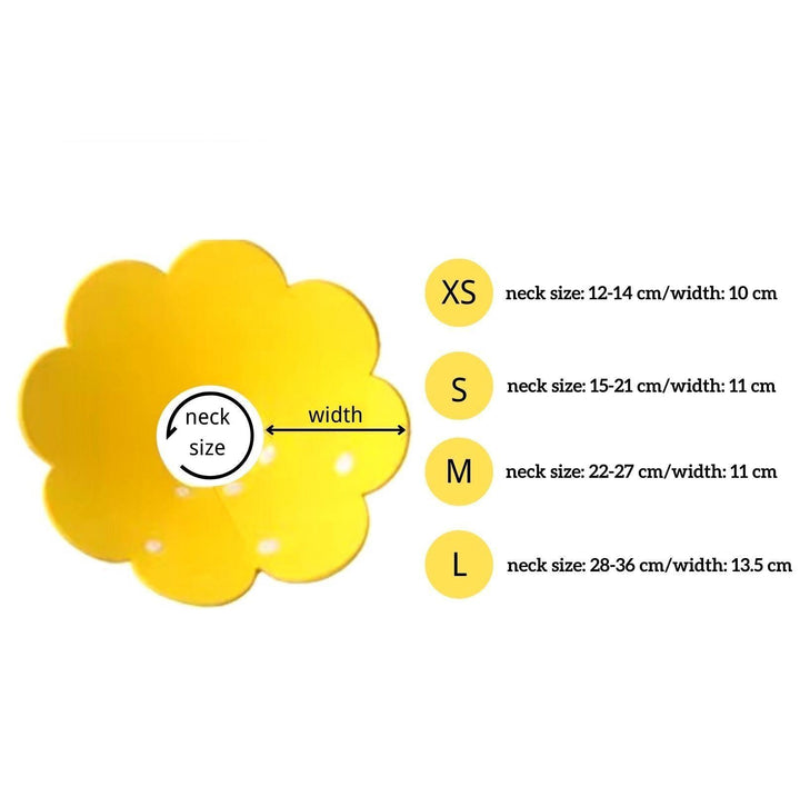 Meoof Sunflower E-Collar - Lightweight &amp; Stylish for Cats &amp; Dogs