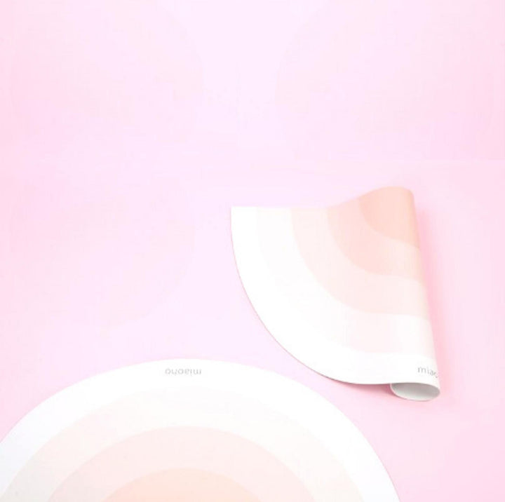 Miaoho Waterproof Semi-Circular Rainbow-Styled Pet Food Mat