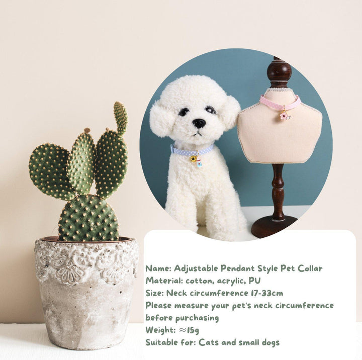 Pendant Style Adjustable Pet Collar