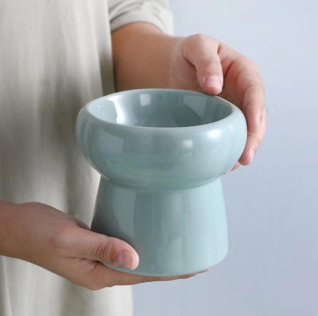 Petal Style Ceramic Cat Bowls and Small Dog Bowls