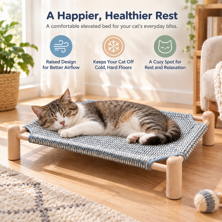 Wear-resistant detachable and durable cat pet sleeping bed with cat scratching board